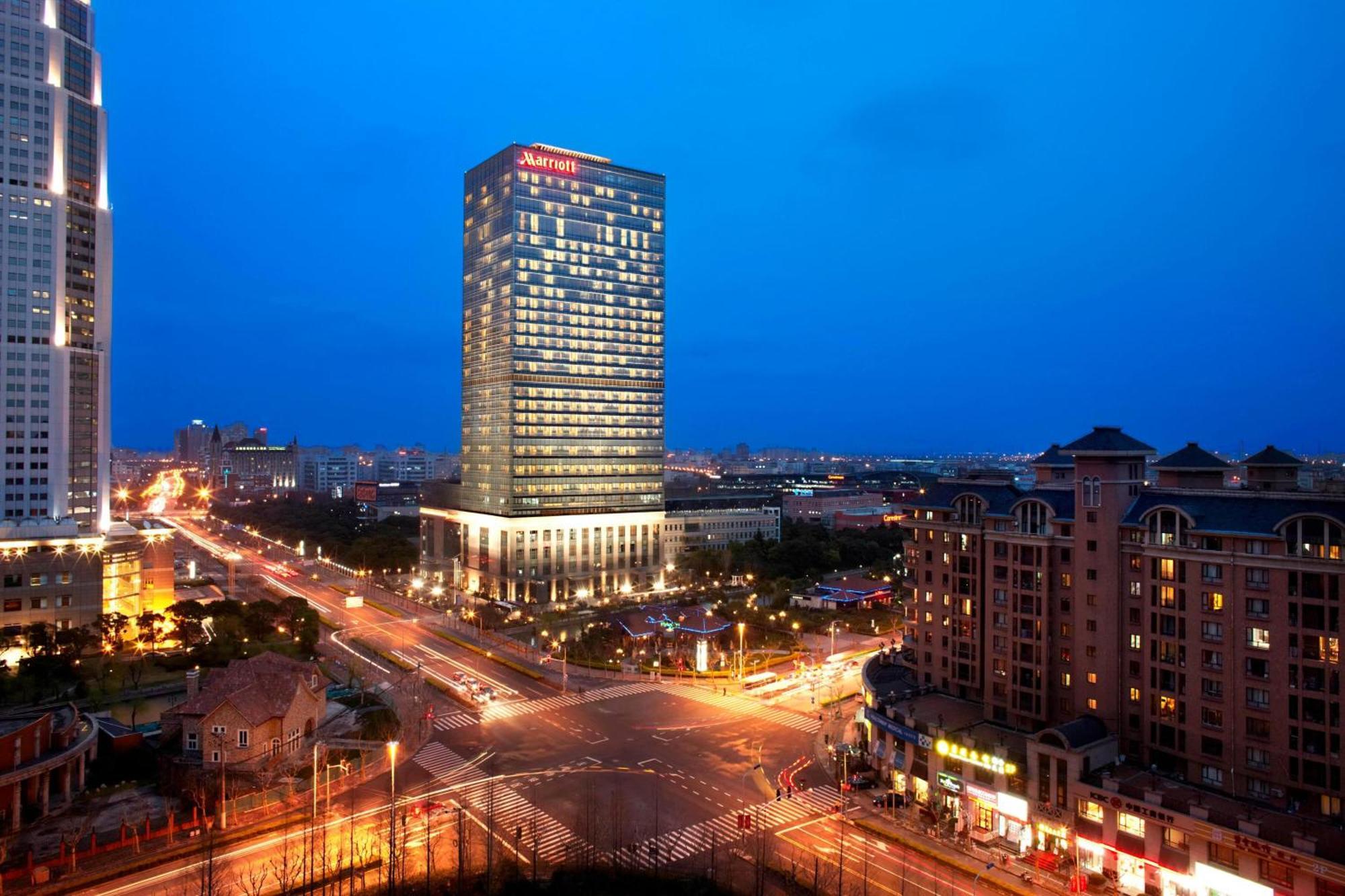 Shanghai Marriott Hotel Pudong East Bagian luar foto
